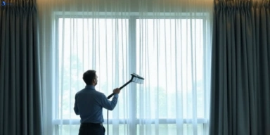 Commercial curtain steam cleaning service bonbeach-vic hotels offices